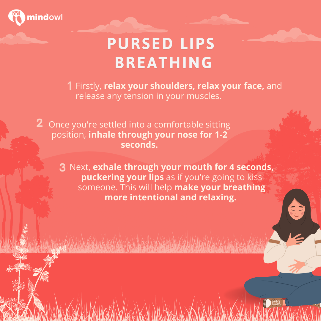 Pursed Lip breathing for better lung capacity