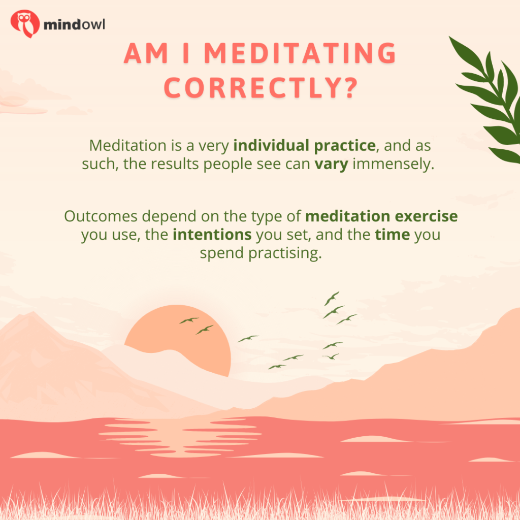 meditating correctly 