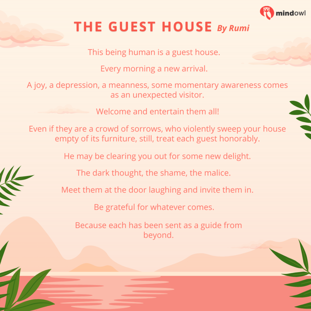 The Guest House Poem Mindfulness Poems