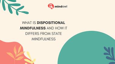 The Difference Between Mindfulness and Dispositional Mindfulness