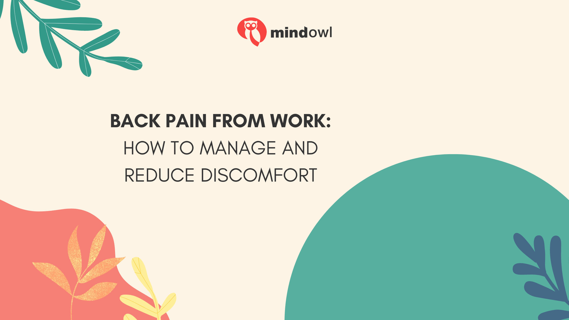 Back Pain From Work: How to Manage and Reduce Discomfort