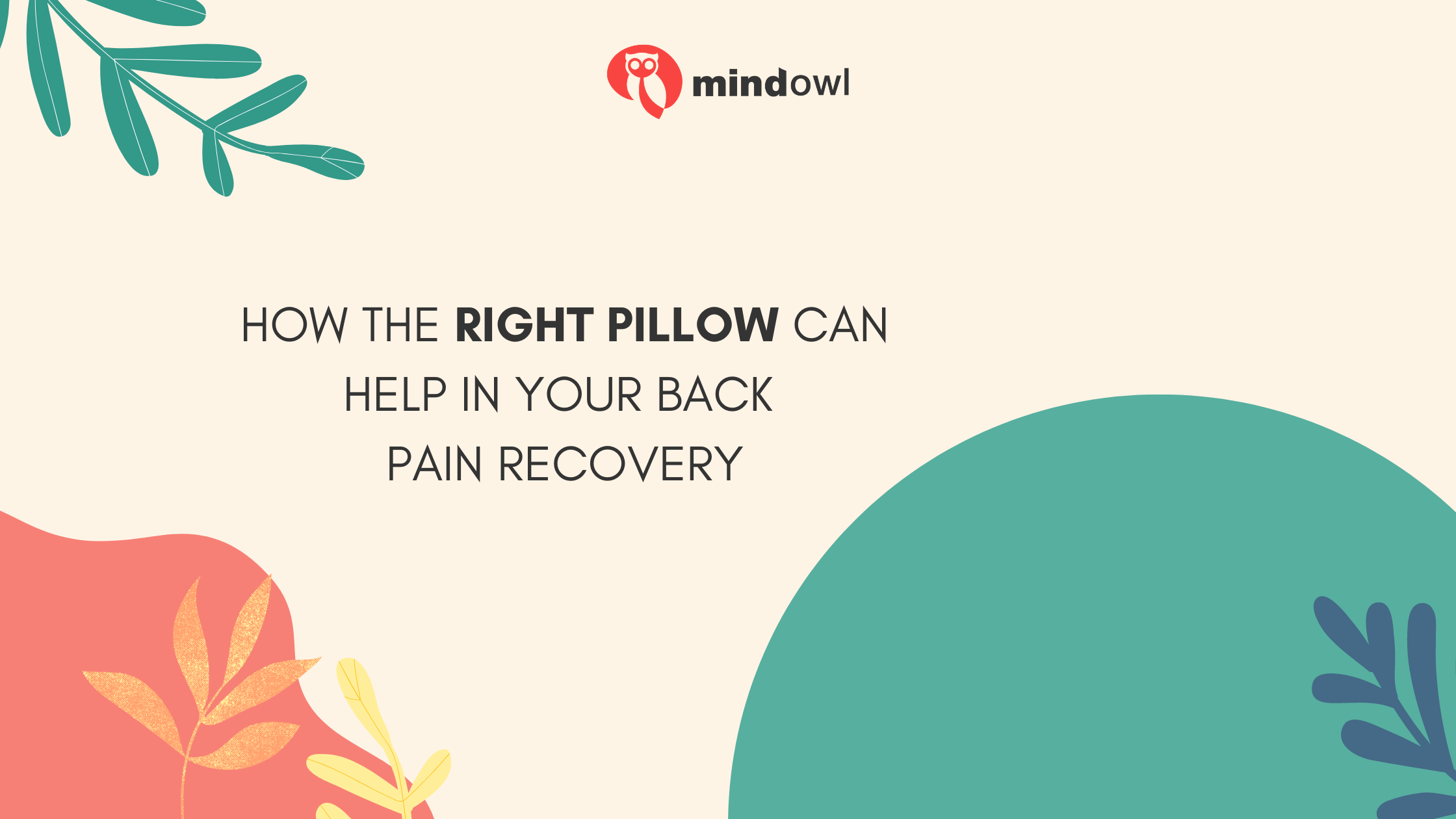 How the Right Pillow Can Help in Your Back Pain Recovery