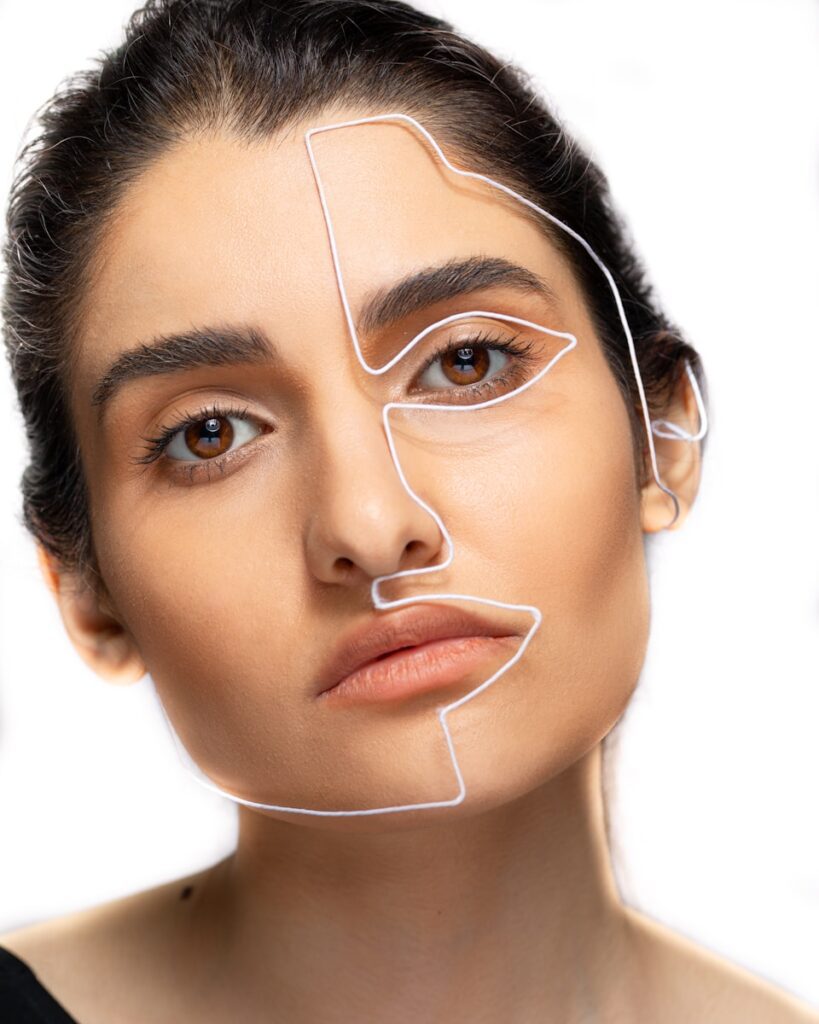 Rebuilding Confidence Through Precise Eyelid Correction and Facial Harmonization 2 woman with brown eyes and brown eyes